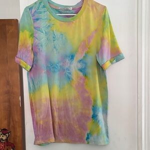 Michelle Mae Multicolor Tie-Dye Blouse